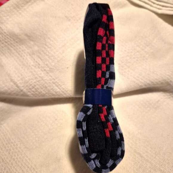 Tooby Doo girls footless sweater tights leggings 2 tone blue & red NEW - Picture 5 of 6